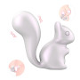 Міні-вібратор кліторальний Every Night Toys Debbie у формі білочки білий, 10 режимів вібрації