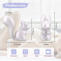 Міні-вібратор кліторальний Every Night Toys Debbie у формі білочки білий, 10 режимів вібрації
