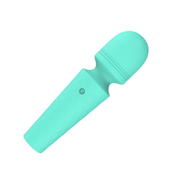 Міні-вібратор мікрофон Every Night Toys Sharon бірюзовий, 10 режимів вібрації