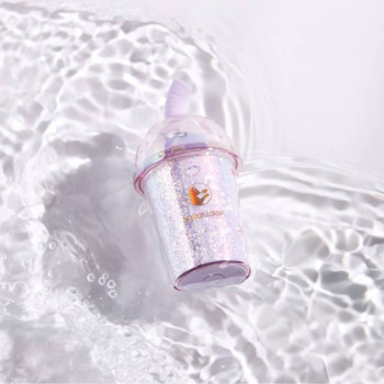 Вакуумний стимулятор у формі стаканчика з трубочкою BeYourLover Joy Cup сяючий бузковий, 9.1 см х 4.6 см