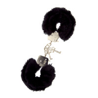 Наручники METAL HANDCUFF WITH PLUSH, BLACK