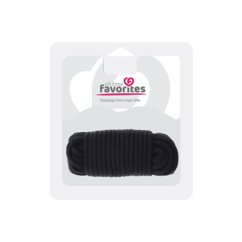 Веревка для бондажа BONDX LOVE ROPE - 10M, BLACK