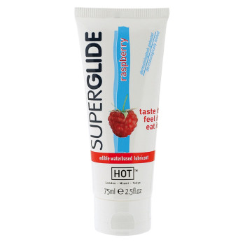 Съедобный лубрикант на водной основе Superglide Raspberry, 75 мл