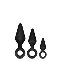 Набор анальных пробок LUXE WEARABLE NIGHT RIMMER KIT BLACK