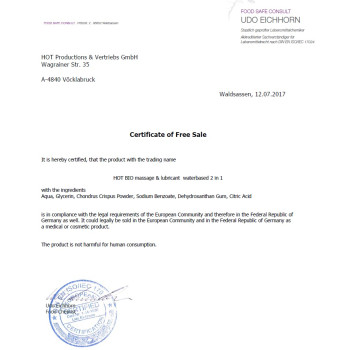Лубрикант та масажний гель 2 в 1 Hot Bio Line, 200 мл