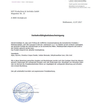 Лубрикант та масажний гель 2 в 1 Hot Bio Line, 200 мл