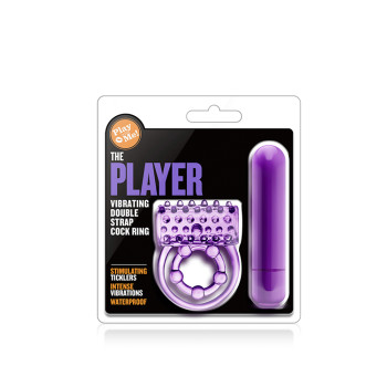 Эрекционное виброкольцо Blush PLAY WITH ME фиолетовое