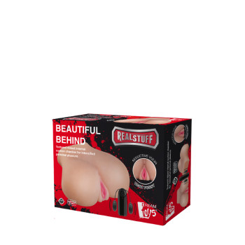 3D Мастурбатор с вибрацией REALSTUFF BEAUTIFUL BEHIND