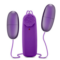 Віброяйце подвійне B YOURS DOUBLE POP EGGS PLUM