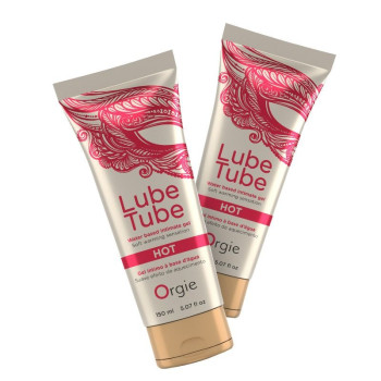 Зігрівальне мастило для сексу "LUBE TUBE HOT" Orgie