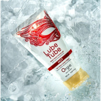 Зігрівальне мастило для сексу "LUBE TUBE HOT" Orgie