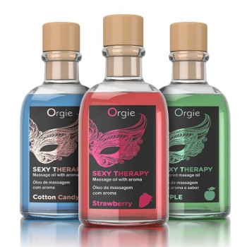 Набір: їстівне масажне масло + перо "ЦУКРОВИЙ ВАТА" Бренд: Orgie