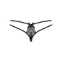 Стрінги жіночий INTENSA DOUBLE THONG Obsessive чорний SM