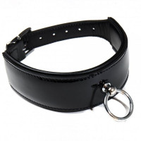 Нашийник Leather lackered, Black