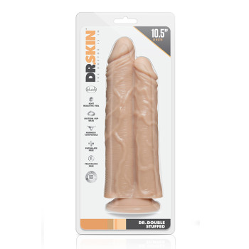 Двойной фаллоимитатор DR. SKIN DR. DOUBLE STUFFED FLESH