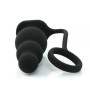 Анальний плаг з вібрацією Black Silicone