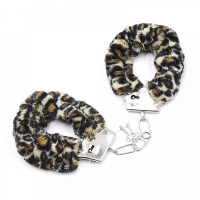 Наручники із хутром Metal, Leopard