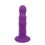 Фалоімітатор Термоактивний SOLID LOVE RIBBED PURPLE