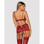 Комплект Obsessive Lividia 3 шт set red S/M