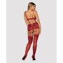 Комплект Obsessive Lividia 3 шт set red S/M