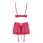 Комплект Obsessive Lividia 3 шт set red S/M