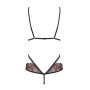 Боді Obsessive Megies teddy black S/M
