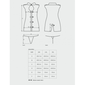 Костюм стюардесса Stewardess obsessive grey S/M