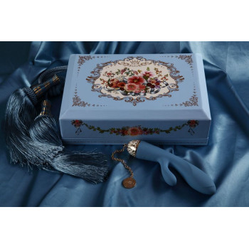 Вібромасажер - кролик з функцією керування зі смартфона ZALO Rosalie, Royal Blue