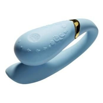 Вібромасажер для пар із функцією керування зі смартфона ZALO Fanfan Set, Royal Blue
