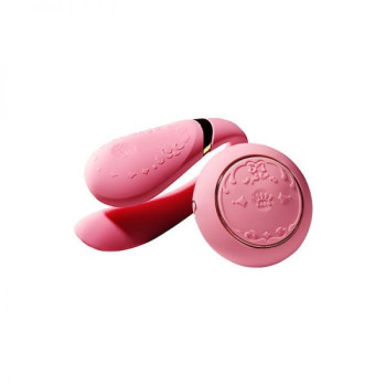Вібромасажер для пар з функцією керування зі смартфона ZALO Fanfan Set, Rogue Pink