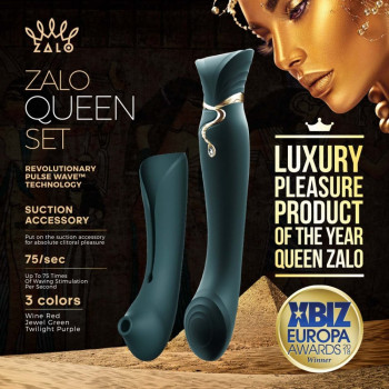 Ультрасовременный Вибромассажер 3 в 1 Zalo Queen, Jewel Green