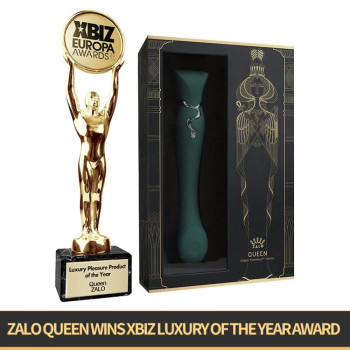 Ультрасовременный Вибромассажер 3 в 1 Zalo Queen, Jewel Green
