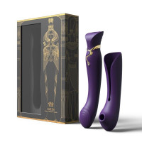Ультрасучасний Вібромасажер 3 в 1 Zalo Queen, Twilight Purple
