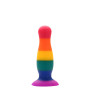 Райдужна анальна пробка COLOURFUL LOVE PLUG