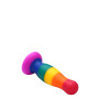 Райдужна анальна пробка COLOURFUL LOVE PLUG