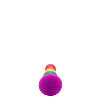 Райдужна анальна пробка COLOURFUL LOVE PLUG
