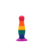 Райдужна анальна пробка COLOURFUL LOVE PLUG