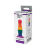 Райдужна анальна пробка COLOURFUL LOVE PLUG