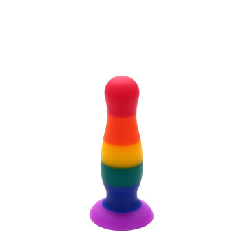 Райдужна анальна пробка COLOURFUL LOVE PLUG