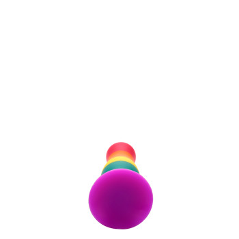 Райдужна анальна пробка COLOURFUL LOVE PLUG