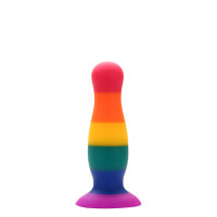 Райдужна анальна пробка COLOURFUL LOVE PLUG