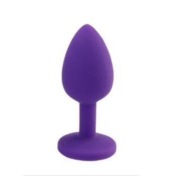 Анальная пробка Purple Silicone Light Violet, S