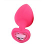 Анальна Pink Silicone Heart Light Pink,M