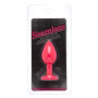 Анальная Pink Silicone Heart Light Pink, S