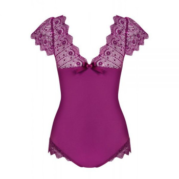 Боди Obsessive Moketta teddy purple S/M