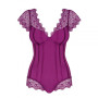Боди Obsessive Moketta teddy purple S/M