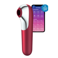 Вакуумный клиторальный стимулятор SATISFYER DUAL LOVE красный