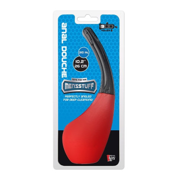 Анальний душ MENZSTUFF 9 HOLE ANAL DOUCHE RED/BLACK