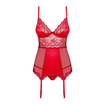 Корсет с подвязками для чулок Obsessive Lovica corset S/M