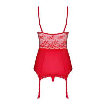 Корсет с подвязками для чулок Obsessive Lovica corset S/M
